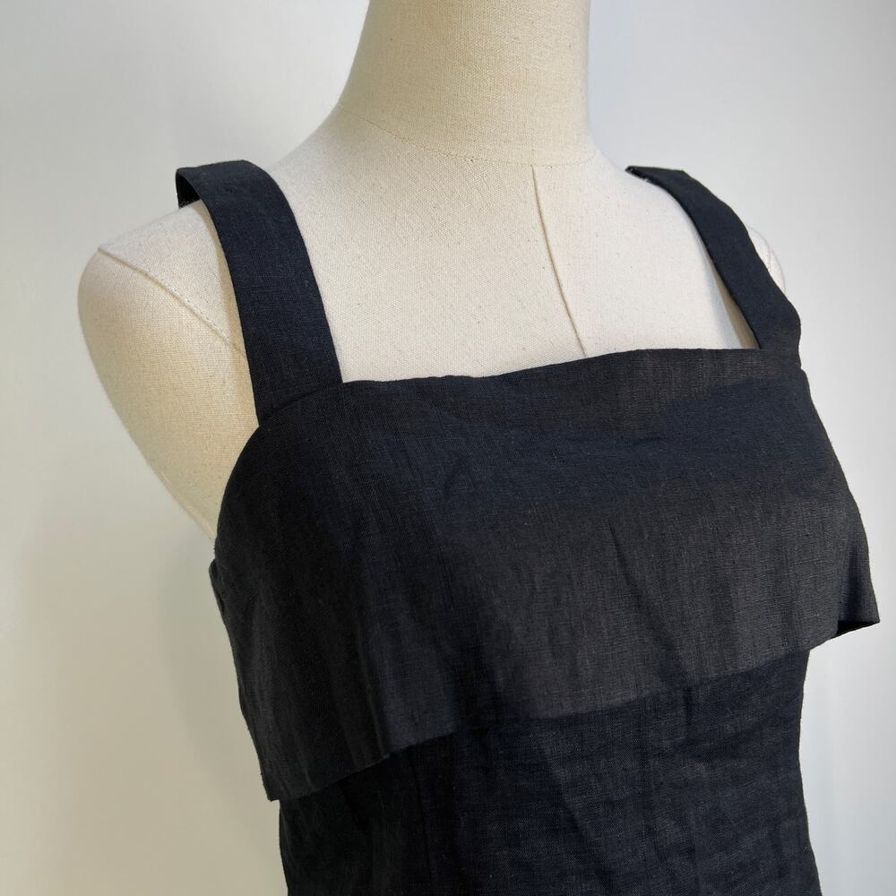 Luxley Black Huxely Linen Midi Dress - Picture 3 of 11